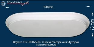 Bayern 10-1000x500-3 Deckenlampe ohne LED Beleuchtung