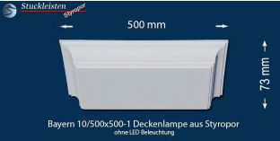 Bayern 10-500x500-1 Deckenlampe ohne LED Beleuchtung