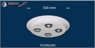 Design Stucklampe mit LED Spots Bayern 10/500x500-3