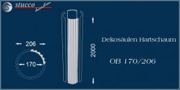 Dekosäulen Hartschaum OB 170/206 für den Säulenschaft