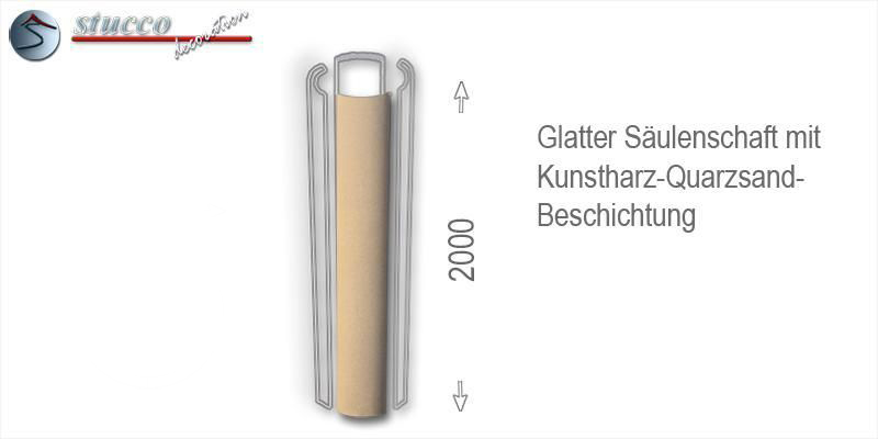 Beschichtete Säulen mit glattem Säulenschaft Beschichtete Säulen mit glattem Säulenschaft