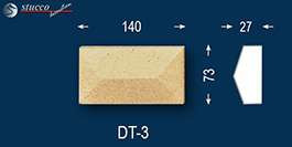 Beschichtetes Ornament Avitus DT-3 für Fensterstuck Beschichtetes Ornament Avitus DT-3 für Fensterstuck