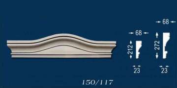 Fassadenstuck Bogengiebel Potsdam 150/117 Fassadenstuck Bogengiebel Potsdam 150/117