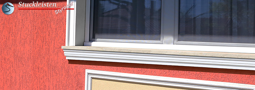 Verzierung von bestehenden Fensterbänken mit einem Stuck Fensterbankprofil Verzierung von bestehenden Fensterbänken mit einem Stuck Fensterbankprofil