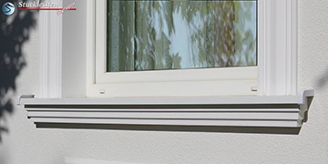 Komplette Alu Fensterbank 105 Komplette Alu Fensterbank 105