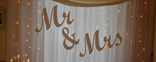 Mr & Mrs Schriftzug 3D Styropor