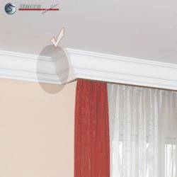 Vorhangleiste zur Stuckleiste Düren 21 inneres Eckelement Vorhangleiste zur Stuckleiste Düren 21 inneres Eckelement