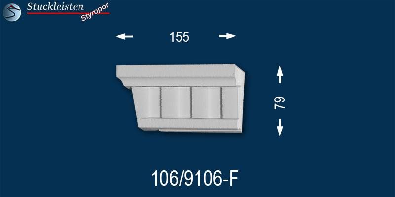 Beschichtete Fensterbank linkes Schließelement zum Fenster Jakarta 106-F