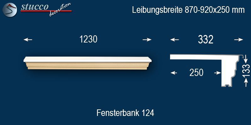 Komplette Fensterbank Nürnberg 124 870-920-250