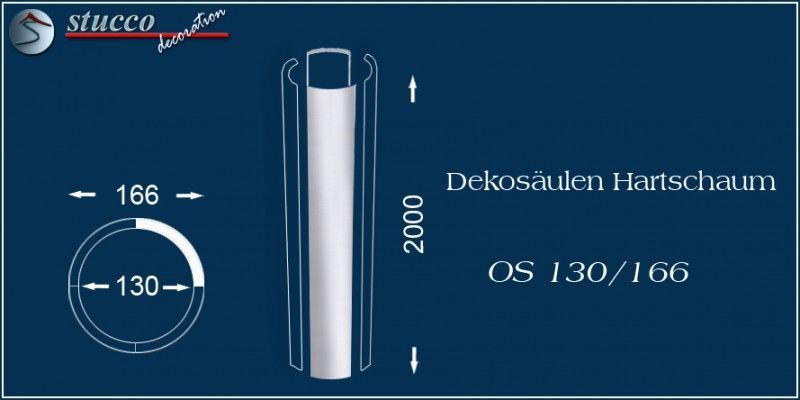 Dekosäulen Hartschaum OS 130/166