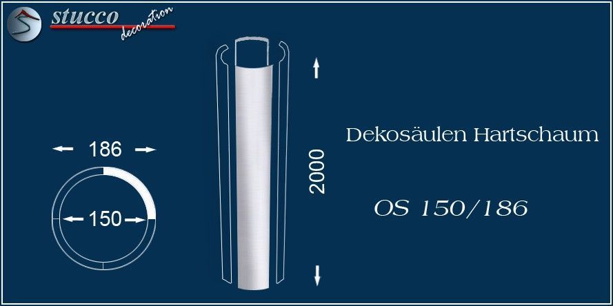 Dekosäulen Hartschaum OS 150/186