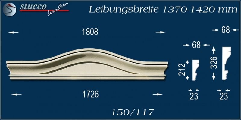 Fassadenelement Bogengiebel Bayern 150/117 1370-1420