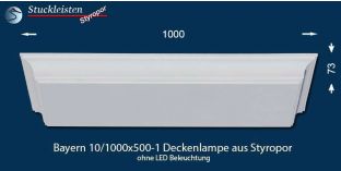 Bayern 10-1000x500-1 Deckenlampe ohne LED Beleuchtung