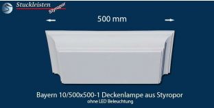 Bayern 10/500x500-1 Deckenlampe ohne LED Beleuchtung