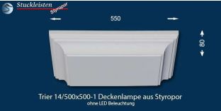 Trier 14-500x500-1 Deckenlampe ohne LED Beleuchtung