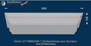 Düren 21-1000x500-1 Deckenlampe ohne LED Beleuchtung