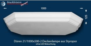 Düren 21-1000x500-2 Deckenlampe ohne LED Beleuchtung