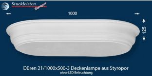 Düren 21-1000x500-3 Deckenlampe ohne LED Beleuchtung