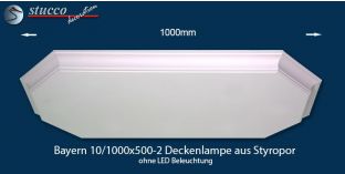 Bayern 10-1000x500-2 Deckenlampe ohne LED Beleuchtung