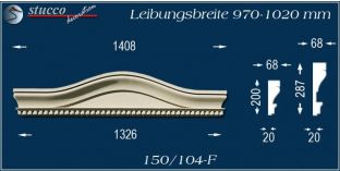 Fassadenelement Bogengiebel Gadebusch 150/104F 970-1020