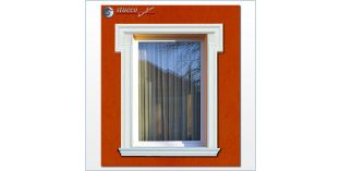 17. Fassaden Idee für Fensterumrandung / Türumrandung mit Fassadenstuck