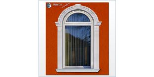 99. Fassaden Idee: flexible Stuckleisten zur Fassadenstuck Fensterverzierung / Türverzierung