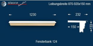 Komplette Fensterbank Ludwigshafen am Rhein 124 870-920-150