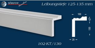 L-Profil für Laibung und Faschen Oxford 102-KT 125-135 mm