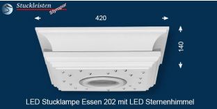 LED Sternenhimmel LED Stucklampe Essen 202 