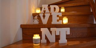 Schriftzug Advent Styropor