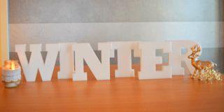 Winter 3D Buchstaben