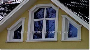 Aussenstuck Hausgiebel Fensterumrandung Aussenstuck Hausgiebel Fensterumrandung