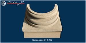 Säulenfuß mit Sockel und Quarzsand-Kunstharz-Beschichtung OFK-2K Säulenfuß mit Sockel und Quarzsand-Kunstharz-Beschichtung OFK-2K