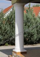 Beschichtete und weiß gestrichene Dekosäule Beschichtete und weiß gestrichene Dekosäule