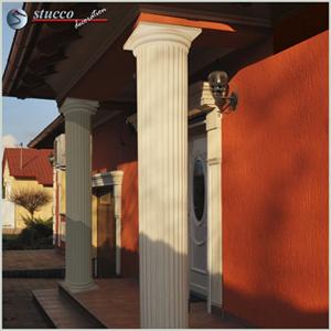 Beschichtete Styroporsäulen mit Kapitell und Säulenfuß