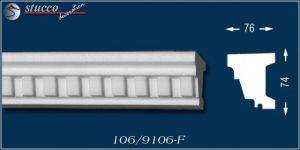 Unbeschichtetes Fensterbankprofil Jakarta 106-F Unbeschichtetes Fensterbankprofil Jakarta 106-F