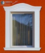 Flexible Stuckleisten Fensterverzierung mit Innenbogen und Außenbogen Flexible Stuckleisten Fensterverzierung mit Innenbogen und Außenbogen