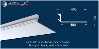 Indirekte Beleuchtung - L-Profil Zierleiste Dortmund 400+209