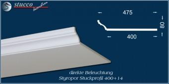 Stuckleiste für direkte LED Beleuchtung Trier 400+14