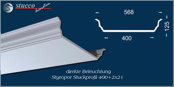 U-förmige Stuckleiste Düren 400+2x21