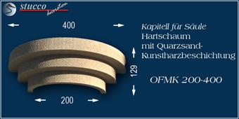 Beschichtetes Kapitell zu Säulen aus Styropor mit Stuckprofil OFMK Beschichtetes Kapitell zu Säulen aus Styropor mit Stuckprofil OFMK