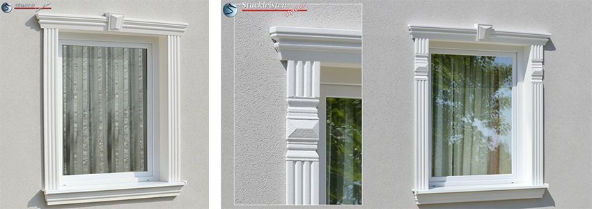Beschichtete Fassadenleiste Ankara 108: eine der beliebtesten Fensterstuck-Lösungen für die Fassadengestaltung