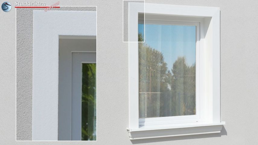 Außenstuckleiste Hannover 123 – Schlichte Eleganz für moderne Fassaden