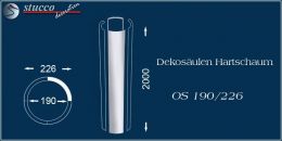 Dekosäulen Hartschaum OS 190/226 für glatte Säulenschäfte