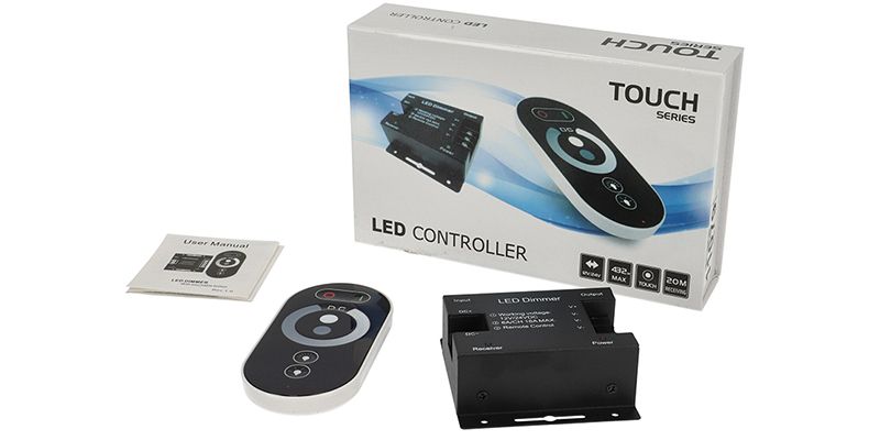LED Touch Controller für einfarbige LED Streifen mit Fernbedienung