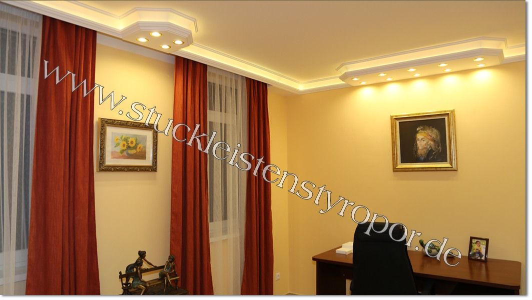Warmweiße Wandbeleuchtung LED mit Zierprofil Essen 202 Plexi Plus