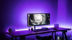 Arbeitsplatz Beleuchtung mit LED Strips RGB