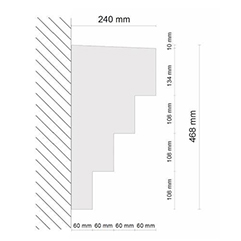 Fassadenstuckprofil Leipzig 132 Fassadenstuckprofil Leipzig 132