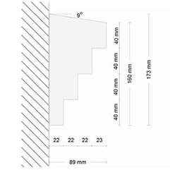 Gesimsprofil Mannheim 129 Gesimsprofil Mannheim 129