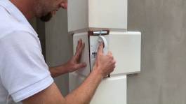 Gegebenenfalls Ecken mit feinem Schleifpapier nachbearbeiten